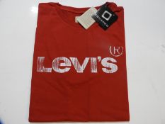 Levi's Childs T-Shirt with Logo (Red) Size: 16 Yea