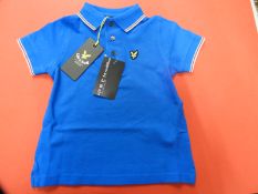 Lyle & Scott Junior Polo Shirt (Blue) Size: 2-3 Ye
