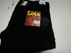 *Lois Dallas Jumbo Cord (Black) Size: 34/32
