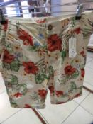 *Schott Hawaiian Style Shorts Size: 30