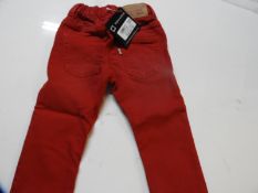 Levi Denim Jeans (Dark Red) Size: 18 Months