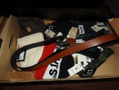 *Box of Four Designer Hats, Two Levi Bags and Two