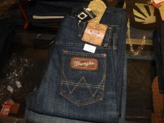 *Wrangler Ben Regular Anti Fit Blue Denim Jeans Si