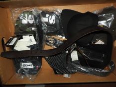 *Box of Three Designer Hats, Two Levi Bags and Two