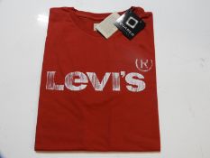 Levi's Childs T-Shirt with Logo (Red) Size: 14 Yea