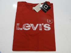 Levi's Childs T-Shirt with Logo (Red) Size: 6 Year