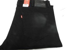 *Levi 512 Slim Taper Jeans (Black) Size: 38/32