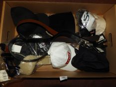 *Box of Six Assorted Designer Caps and Two Levi Be