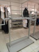 *Brushed Aluminium & Frosted Glass Central Garment