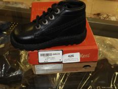 Pair of Childrens Kickers (Black) Size: 7