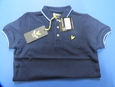 Lyle & Scott Junior Polo Shirt (Blue) Size: 14-15