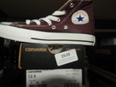 Pair of Converse Shoes (as per photograph) Size: 3