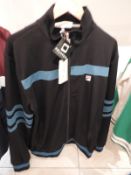 *Fila Tracksuit Top (Black) Size: XXL