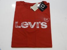 Levi's Childs T-Shirt with Logo (Red) Size: 10 Yea