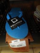 *Pair of Havana White Flip Flops Size: 43-44