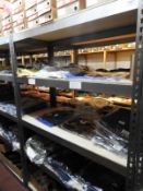 *Bay of Boltless Metal Shelving in Gray Hammered F