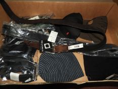 *Box of Three Designer Hats, Two Levi Bags and Two