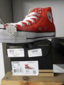 *Pair of Red Converse Boots Size: 41.5