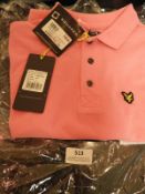 Lyle & Scott Junior Polo Shirt (Pink) Size: 8-9 Ye
