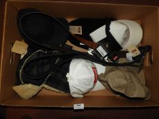 *Box of Six Assorted Designer Caps and Two Levi Be