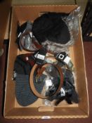 *Box of Six Designer Hats and Two Belts