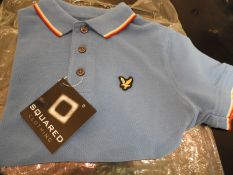 Lyle & Scott Junior Polo Shirt (Blue) Size: 4-5 Ye