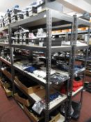 *Bay of Boltless Metal Shelving in Gray Hammered F