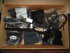 *Box of Three Designer Hats, Two Levi Bags and Two