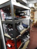 *Bay of Boltless Metal Shelving in Gray Hammered F