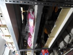 *Bay of Boltless Metal Shelving in Gray Hammered F