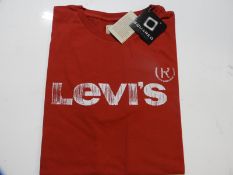 Levi's Childs T-Shirt with Logo (Red) Size: 16 Yea