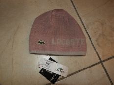 *Lacoste Pink Beanie Hat