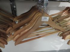 *Twenty Childrens Wood Coat Hangers