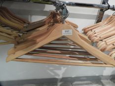 *Twenty Four Wood Coat Hangers