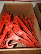 *Box Containing Vintage Levi Plastic Coat Hangers