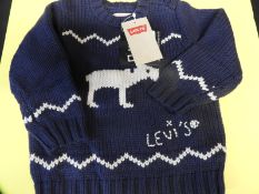 Levi Baby Knitwear (Dark Blue) Size: 12 Months