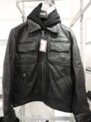 *Schott Mens Police Style Jacket Size: Medium