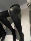 *Pair of Wall Mounted Display Legs with Brushed St