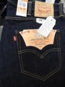 *Levi 501 Blue Denim Jeans Size: 38/32