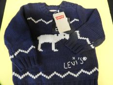 Levi Baby Knitwear (Dark Blue) Size: 12 Months