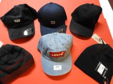 *Four Levi Caps and Two Levi Beanie Hats