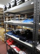 *Bay of Boltless Metal Shelving in Gray Hammered F