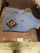 Lyle & Scott Junior Polo Shirt (Blue) Size: 5-6 Ye