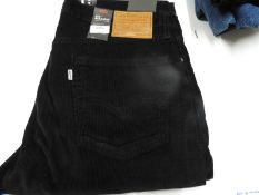 *Levi 514 Black Cords Size: 36/30