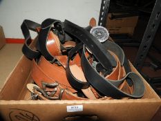 *Twenty Four Mixed Leather Belts