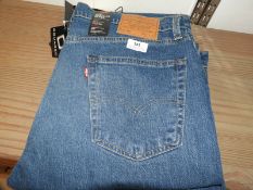*Levi 502 Denim Jeans (Regular Taper) Size: 36/32