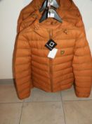 *Lyle & Scott Mens Quilted Jacket (Dark Gold) Size