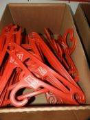 *Box Containing Vintage Levi Plastic Coat Hangers