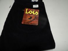 *Lois Dallas Jumbo Cords (Navy Blue) Size: 32/32