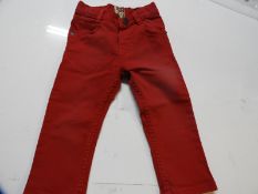 Levi Denim Jeans (Dark Red) Size: 12 Months